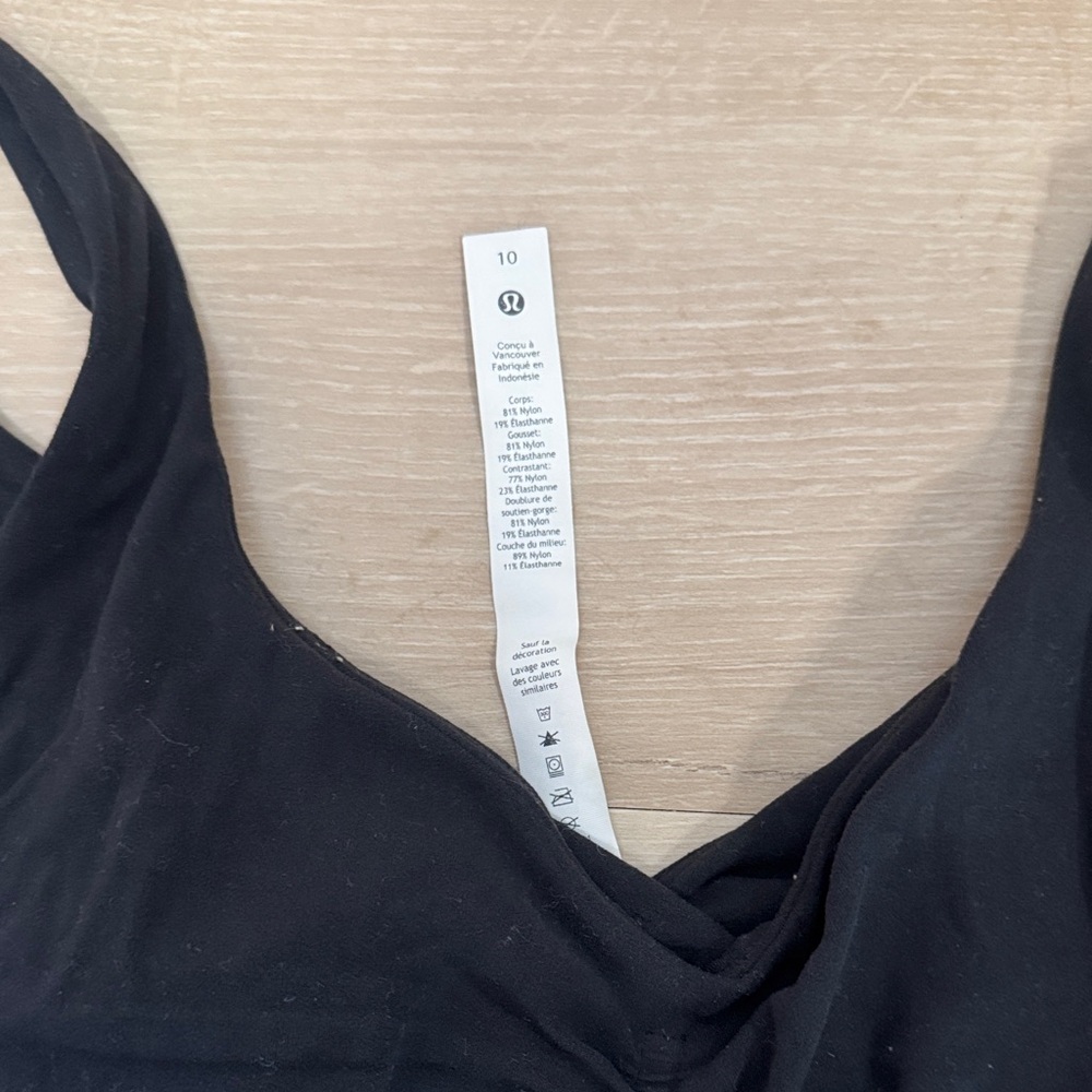 Lululemon Athletica Black Romper Body Suit - Picture 2 of 4